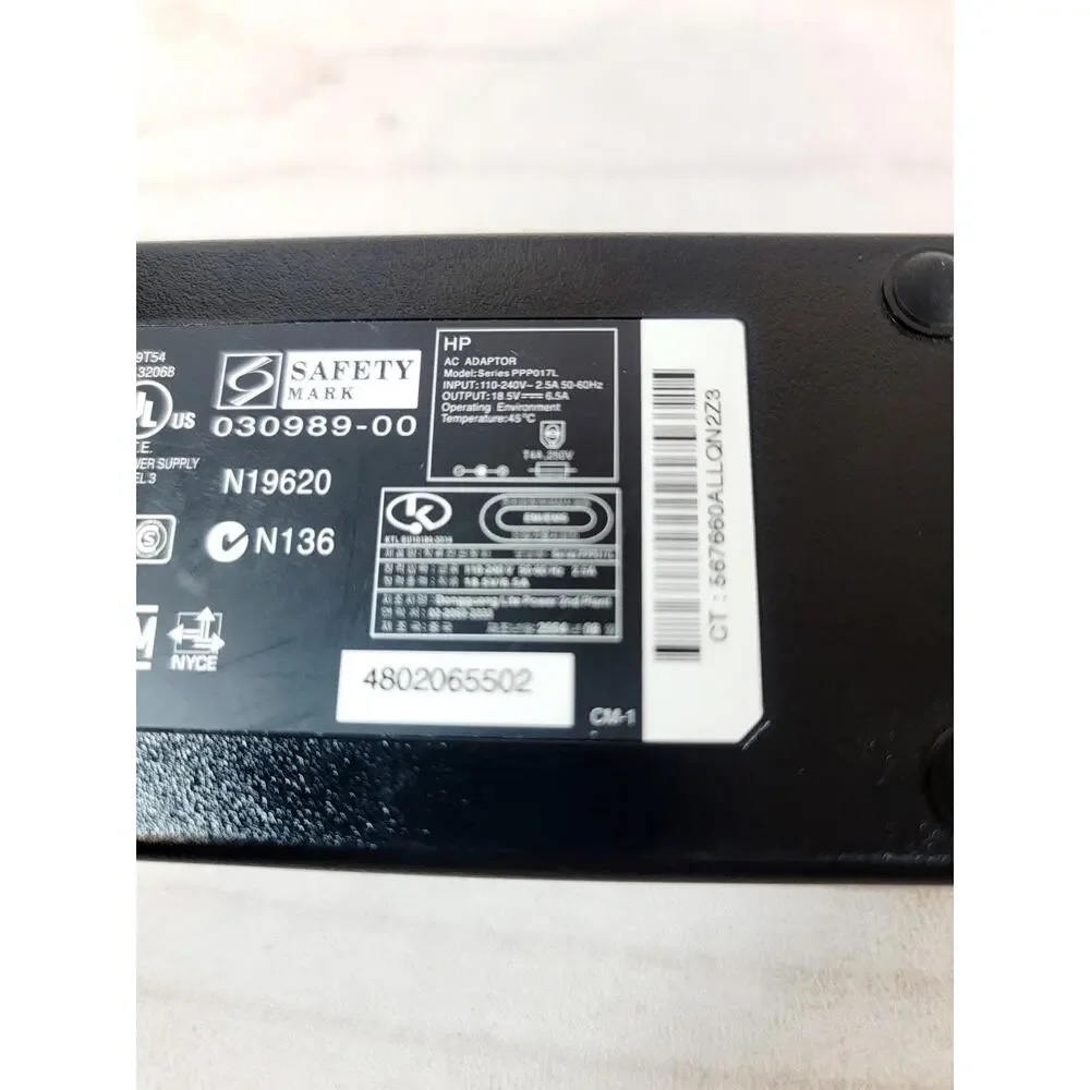 Genuine HP Compaq 120W AC Power Adapter PPP017L PPP017h 316688-001 317188-001